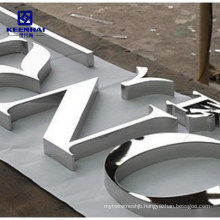 Brushed 3D Stainless Steel Letter Signs Metal Letter Signage